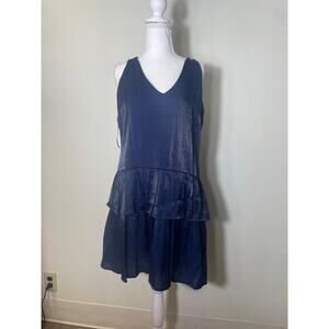Pinch Navy Blue A Line Spaghetti Strap Dress Size Medium